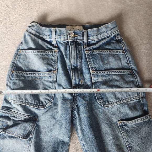 SLVRLAKE Savior High RiseCargo Jeans Size 26 - Picture 13 of 16
